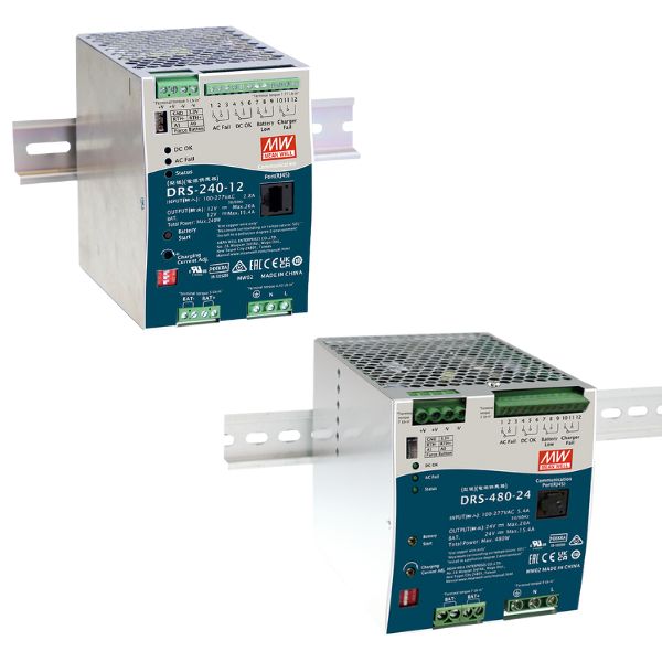 MEAN WELL DRS Series UPS DIN rail power supply MEAN WELL DRS Series UPS DIN rail power supply