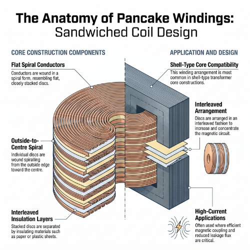 Pancake Windings Anatomy for AC Transformers