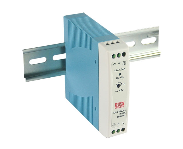 Slimline DIN rail power supply