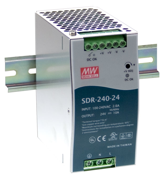 MEAN WELL SDR-240 DIN Rail Power Supply