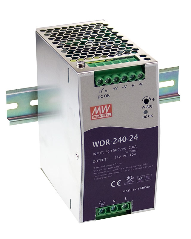 MEAN WELL WDR-240 DIN Rail Power Supply