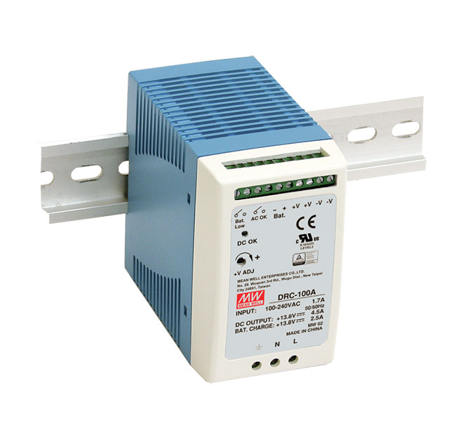 Mean Well DRC-100 DIN rail mount UPS Power Supply