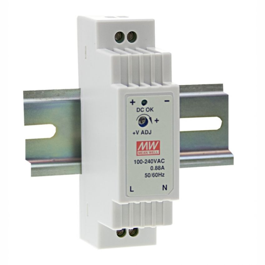 Mean Well Dr 15 24 24v 0 63a Din Rail Power Supply