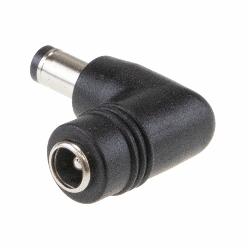 2.5mm to 2.1mm RA (11mm) DC Jack Converter. For MEAN WELL GST90~120 Series Power Adapters