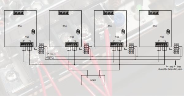 Connecting MEAN WELL power supplies in parallel