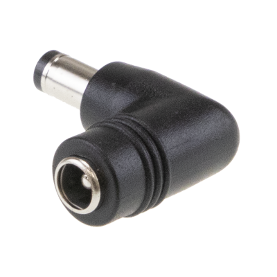 2.1mm to 2.1mm RA (11mm) DC Jack Converter. For MEAN WELL GST18~60  & GE12~40 Power Adapters