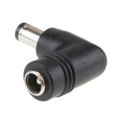 2.1mm to 2.5mm RA (9.5mm) DC Jack Converter. For MEAN WELL GST18~60  & GE12~40 Power Adapters