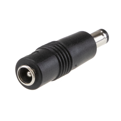 2.1mm to 2.5mm (9.5mm) DC Jack Converter. For MEAN WELL GST18~60  & GE12~40 Power Adapters