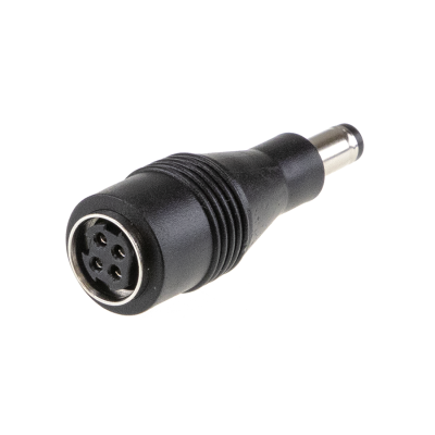 4 Pin DIN to 2.5mm (11mm) DC Jack Converter. For MEAN WELL GST120~220 Series Power Adapters